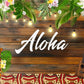 Tropical Hawaiian  Summer Aloha Luau Party Birthday Backdrops