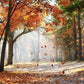 Autumn Scenery Deciduous Backdrop Yellow Fall Leaves for Photography