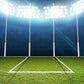Sports Football Field Backdrop Bright Lights Grassland Night Stadium Background
