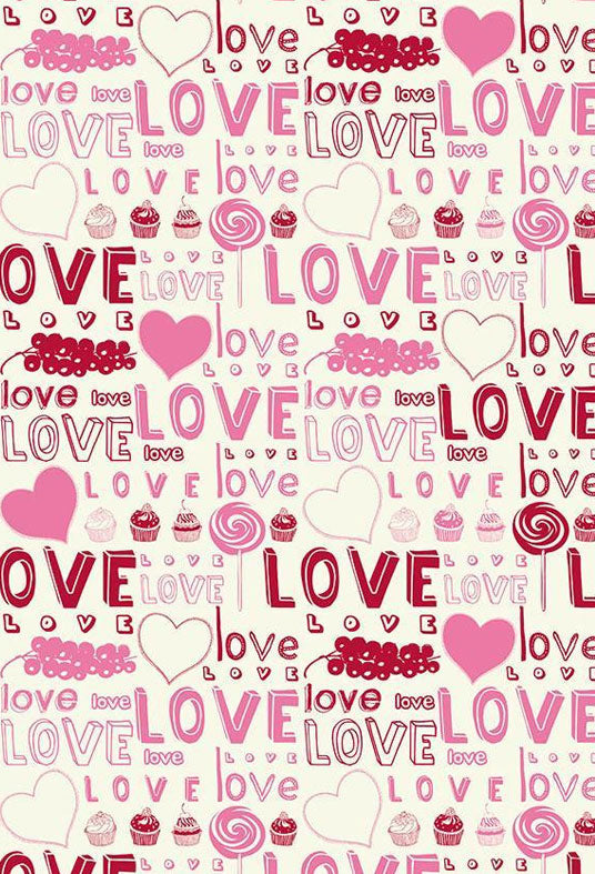 Valentine's Day Pink Red LOVE Photography Background Confession Backdrop