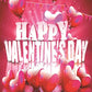 Red Hearts Photography Background For Happy Valentine's Day Backdrop