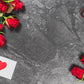 Red Rose And Love Heart Backdrop For Mother's Day Valentine's Day Photography Background