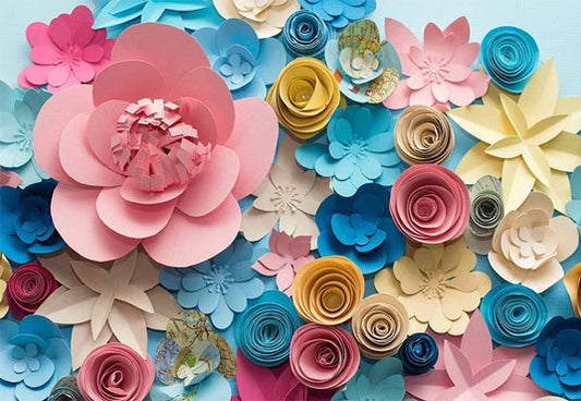 Birthday Flowers Baby Show Photo Booth Prop Backdrops for Picture