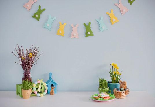 Easter Spring Rabbit Photography Backdrops for Picture