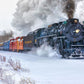 Vintage Train Winter Snow Photo Booth Backdrops