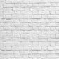 White Brick Wall Microfiber Backdrop for Photography Prop