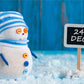 Dec 24 Christmas Snowman Photography Backdrops