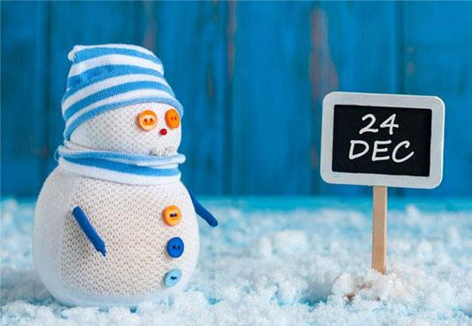 Dec 24 Christmas Snowman Photography Backdrops