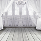 Wood Floor White Window With Curtain Backdrop Background for Photography SBH0149