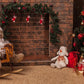 Brick Wall Fireplace Christmas Photo Studio Backdrop