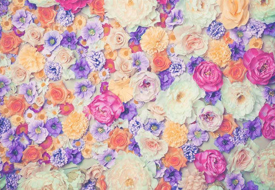 Flowers Wall Wedding Bridal Photo Backdrops for Picture