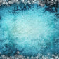 Winter Blue Snowflake Ice Photo Backdrop for Studio