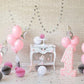 Pink Princess 1st Baby Birthday Photo Backdrop