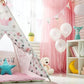 Pink Princess Wigwam Baby Show Backdrop for Picture