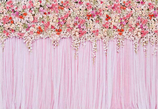 Pink Wall Weddings Bridal Shower Photography Backdrop