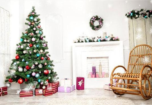 Christmas Photography Prop Backdrop Wood Floor Background