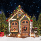 Christmas Trees Wooden House Backdrop for Photography SBH0273