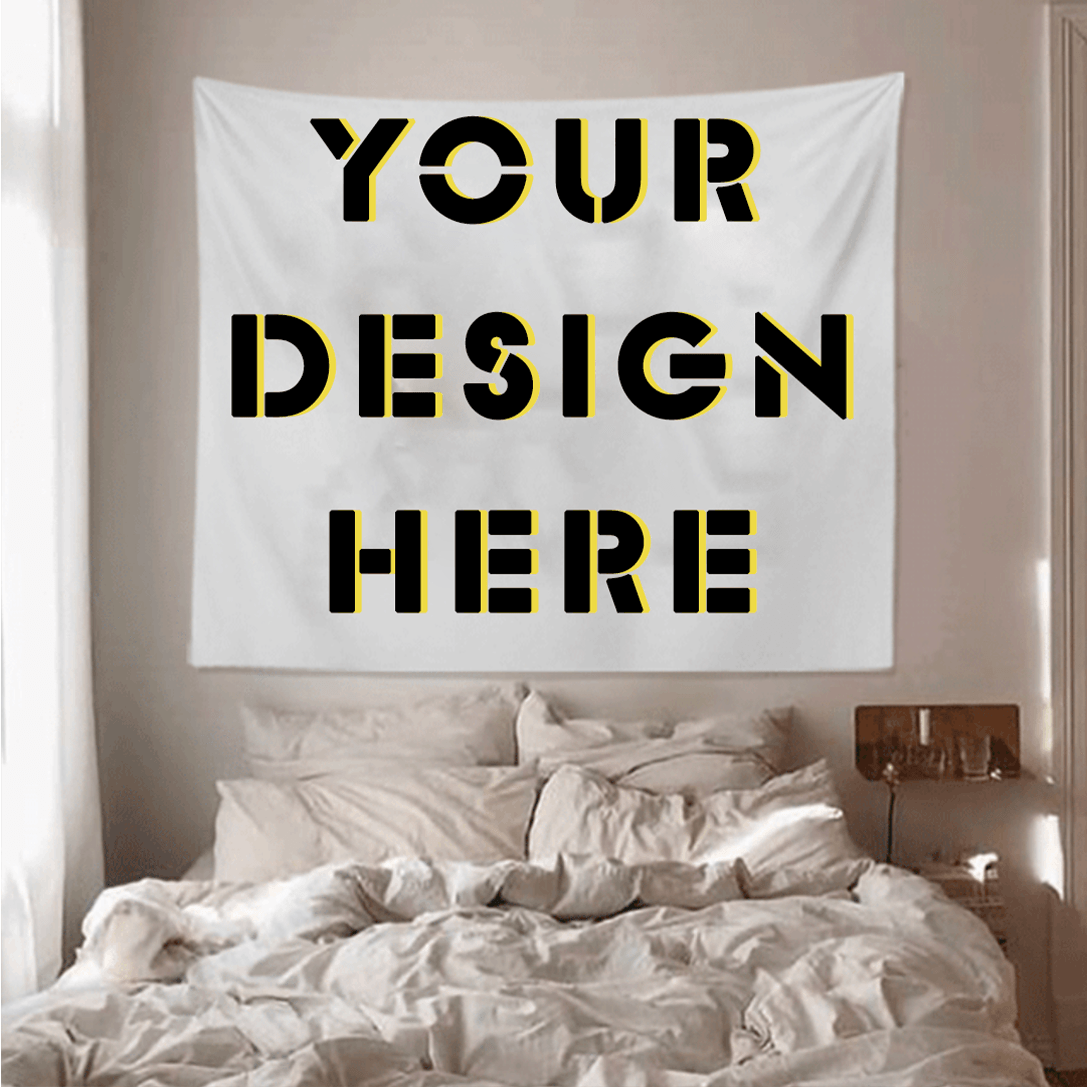 BUY 2 GET 1 FREE Custom Tapestry Upload Images Make Your Own Tapestry for bedroom, Living Room, Party, Wall Hanging Décor A100