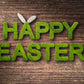 Happy Easter Brown Wood Wall Spring Backdrops for Picture