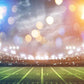 Sports Green Grassland Bokeh Lights Backdrop Football Field Photography Background