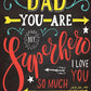 Father's Day Background for  I Love Dad Theme Photography Backdrop