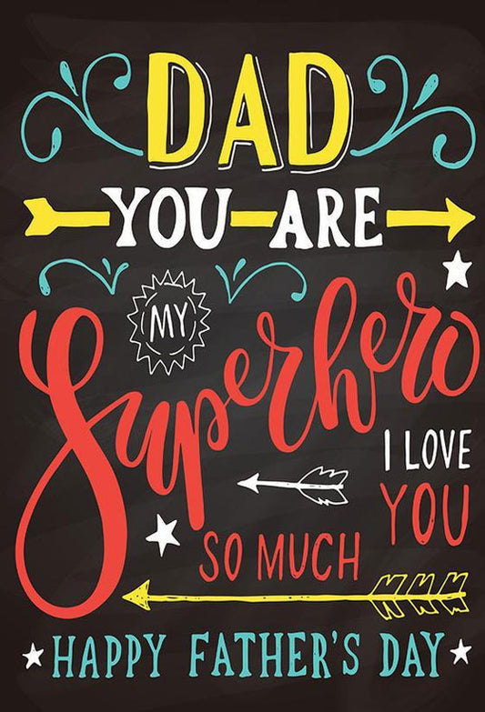 Father's Day Background for  I Love Dad Theme Photography Backdrop