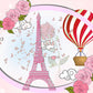 Paris Eiffel Tower Romantic Photo Backdrop for Baby show