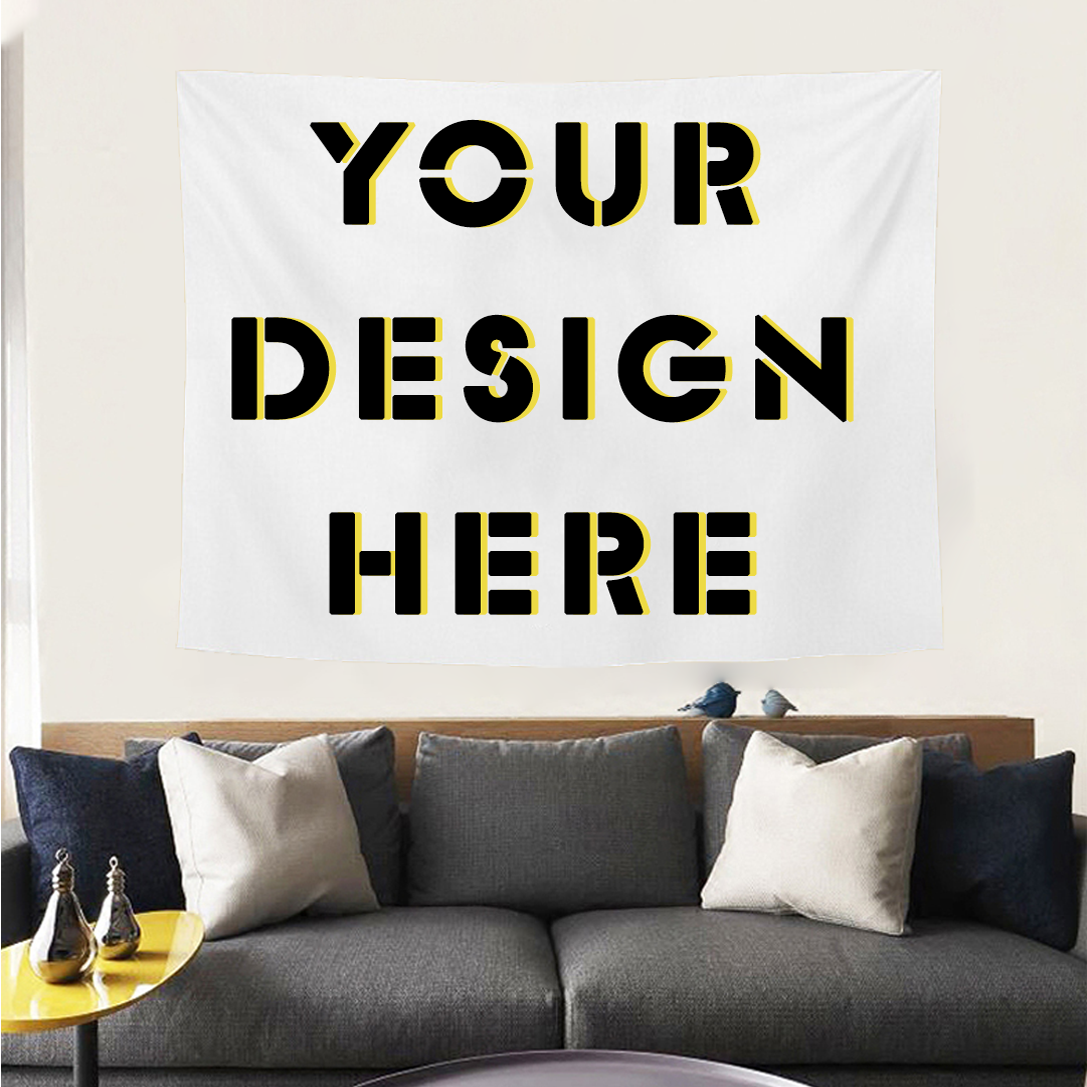BUY 2 GET 1 FREE Custom Tapestry Upload Images Make Your Own Tapestry for bedroom, Living Room, Party, Wall Hanging Décor A100