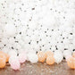 White Yellow Easter Eggs On Wood Floor Photography Backdrop