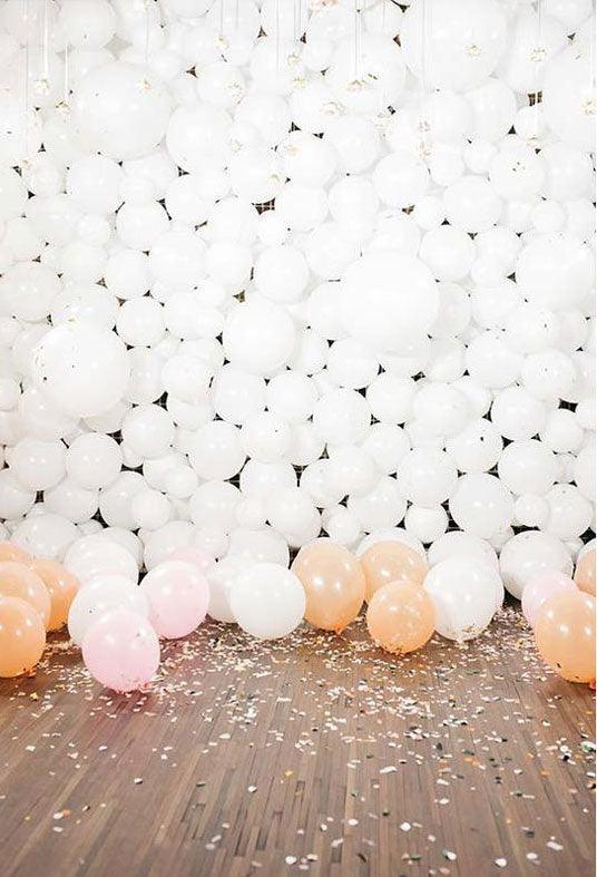 White Yellow Easter Eggs On Wood Floor Photography Backdrop