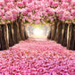 Pink Flowers Spring Wedding Backdrops for Valentine's Day