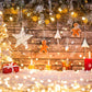 Light Christmas Tree Photography Backdrop Wood Background