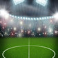 Green Grassland Bright Lights Backdrop Football Field  Sports Photography Background