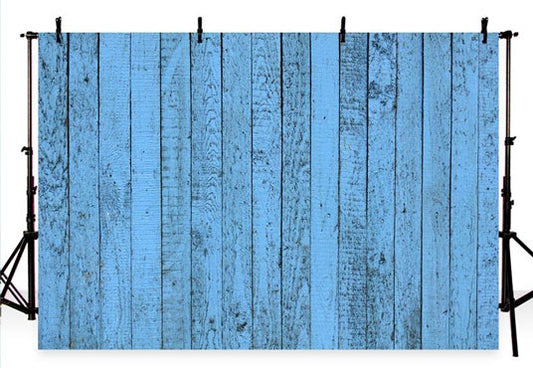 Blue Wood Floor Backdrop For Party Photography Background