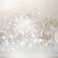 Sliver Elk  Bokeh Christmas Backdrops for Photos