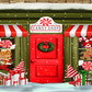 Cookie Store Front Decorated With Christmas Sweets Backdrop SBH0268