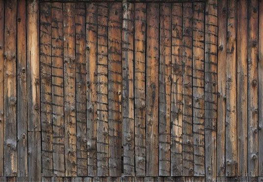 Grunge Dark Brown Wooden Floor Backdrop for Photo Booth