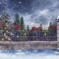 Snow Winter Wonderland Christmas Backdrop for Studio