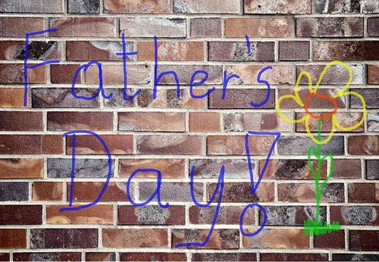 Father's Day Brick wall Backdrop for Father's Gift Photography Background