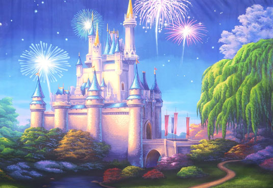 Castle Cartoon Fairy Tale Baby Show Backdrops