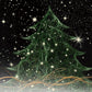Black Glitter Christmas Tree Backdrop for Pictures