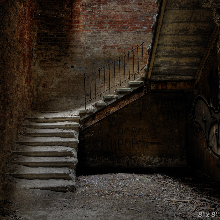 Historic Stairway Backdrop for Grunge Photography SBH0305