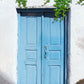 Stone House Blue Wood Door Tree Photography Backdrops