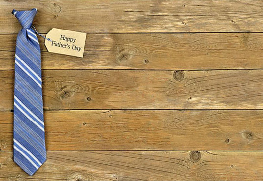 Fathers Necktie On Brown Wood Floor Backdrop for Celebrate Father's Day