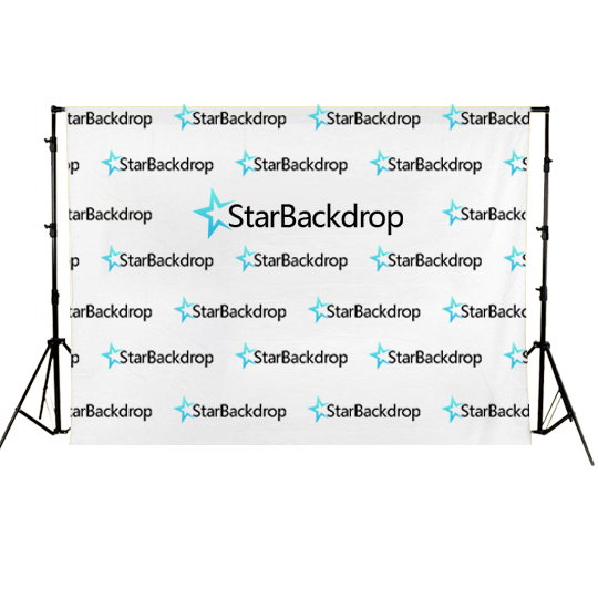 Step & Repeat Backdrop (Upload Your Custom Logo)