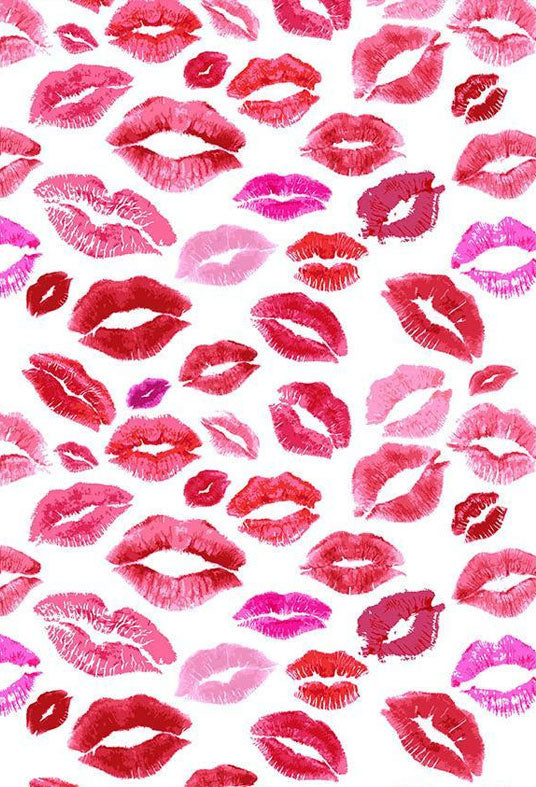 Sexy Red Lips Backdrop Valentines Day Photography Backdrop