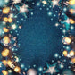 Bokeh Glitter Beads Golden Dots Background Bokeh Dark Blue Photography Backdrop
