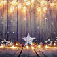 Wood Bright Christmas Snow Photo Backdrops