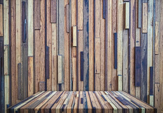 Senior Splicing Nature Wooden Floor Texture Backdrop for Photo Booth