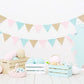 White Wood Floor Pink and Mint Rabbit Easter Backdrops